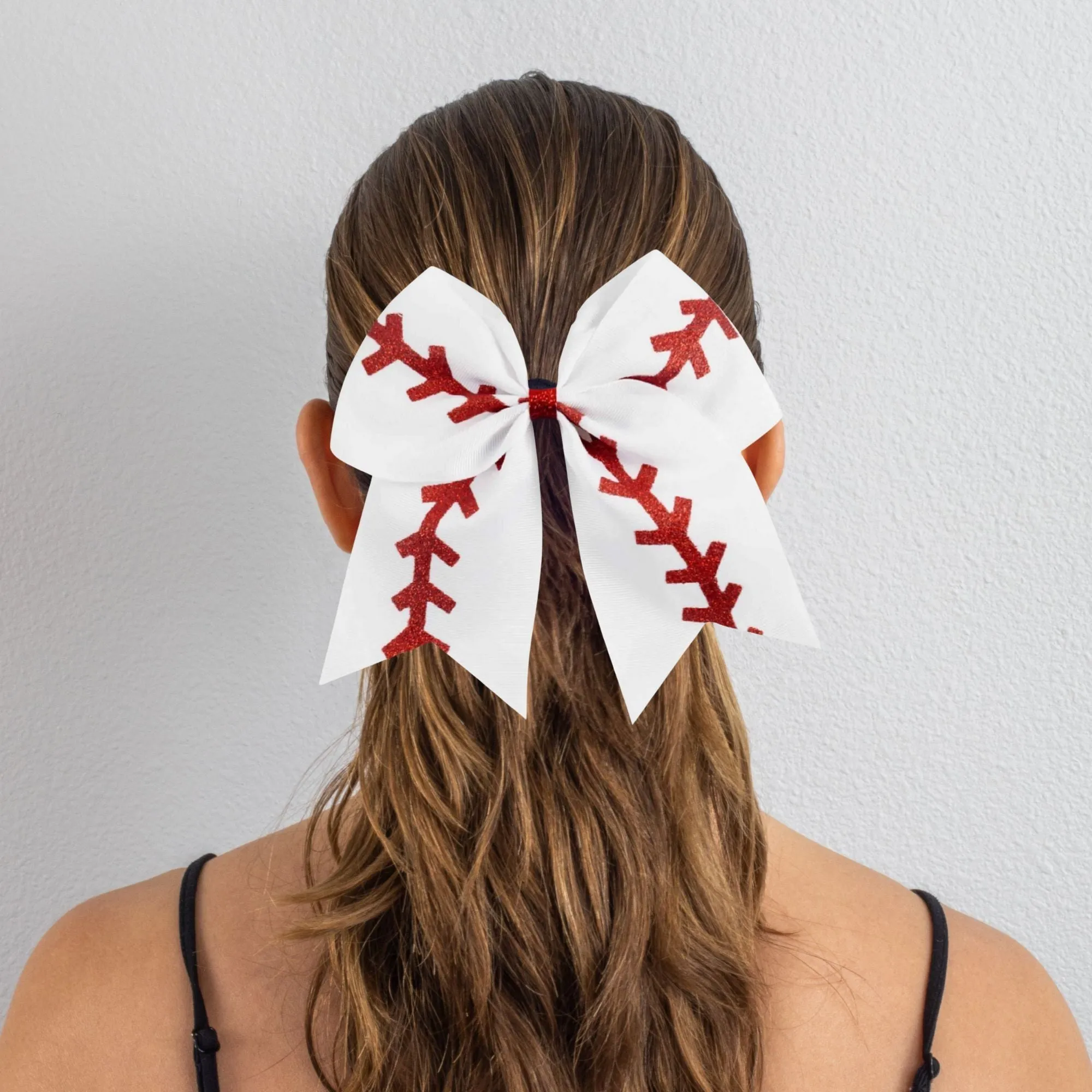 Baseball Sports Hair Bow