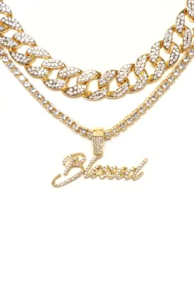 Blessed 2 Piece Chain Set - Gold