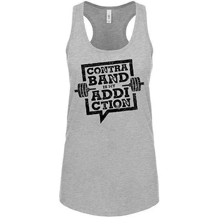 Contraband Sports 10179 Contraband is My Addiction Womens Racerback Tank Top