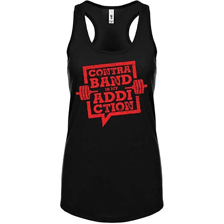 Contraband Sports 10179 Contraband is My Addiction Womens Racerback Tank Top