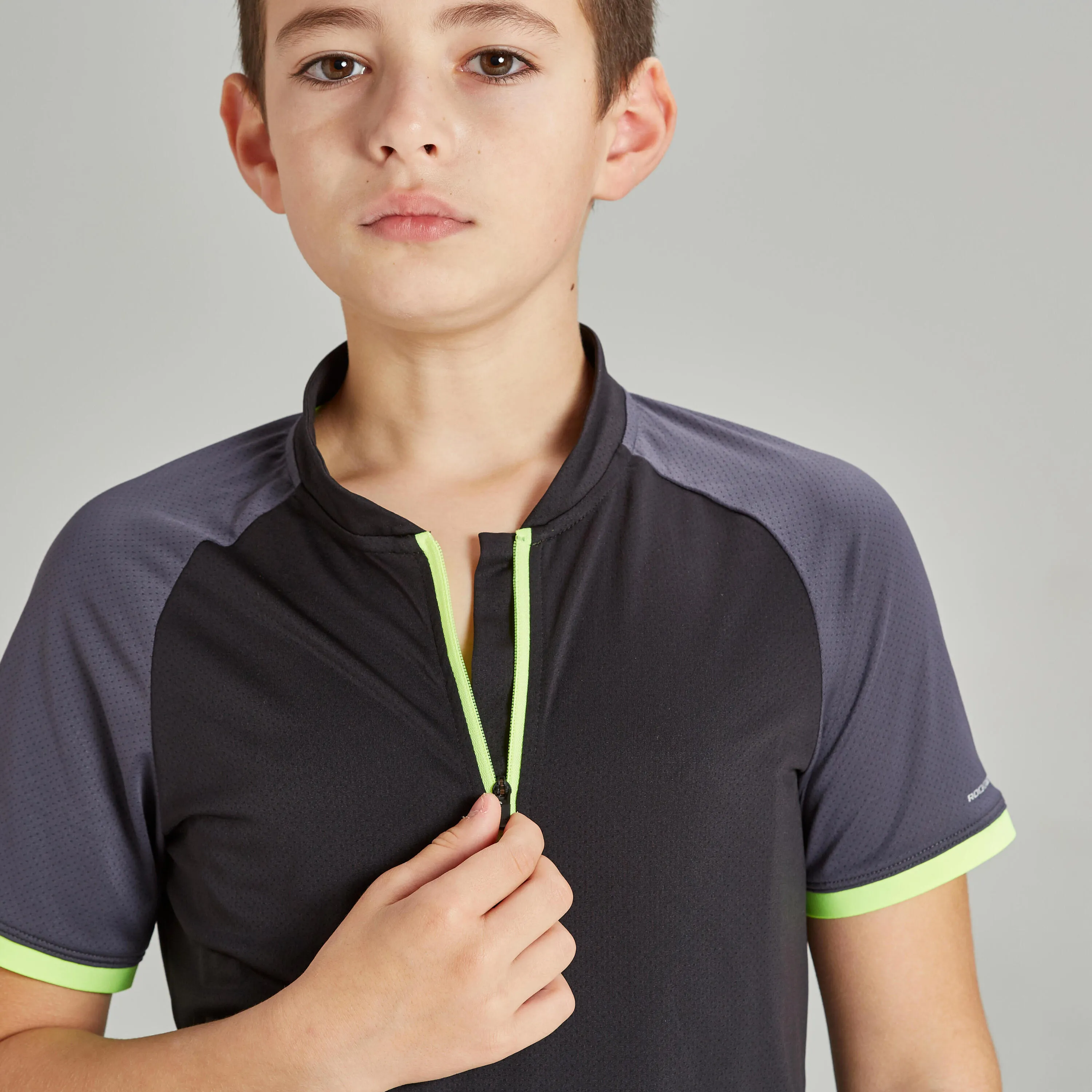 Cycling jersey with short sleeves 500 kids Btwin