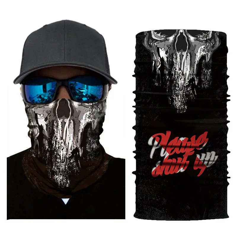 Digital Magic Sports Cycling Sun Protection for Men and Women Headscarf Mask Skull