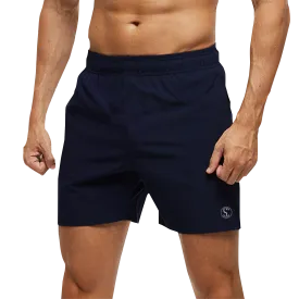 Men's Blue Cotton Gym Shorts