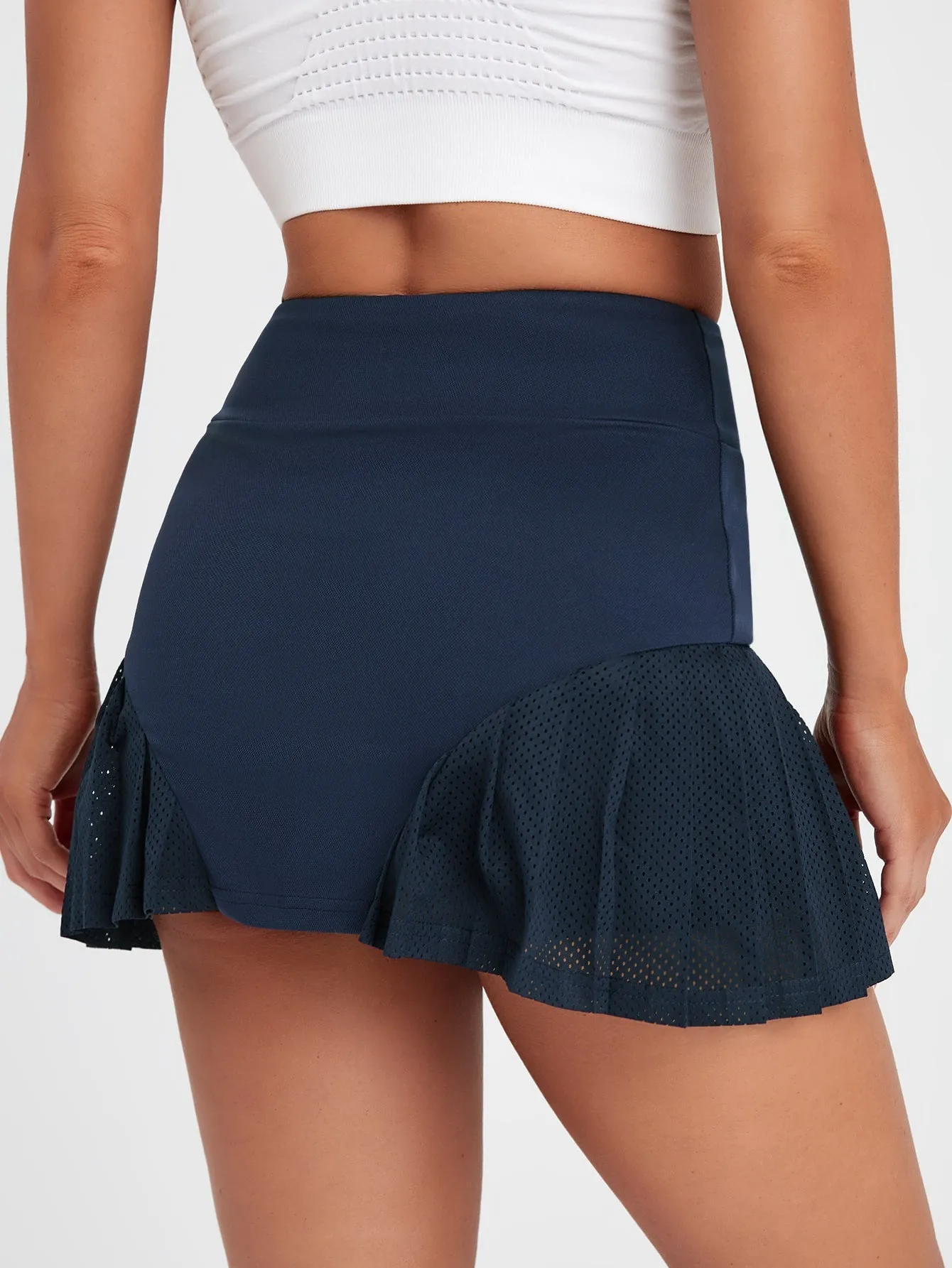 Plain Pleated Women Sports Skirt & Skorts