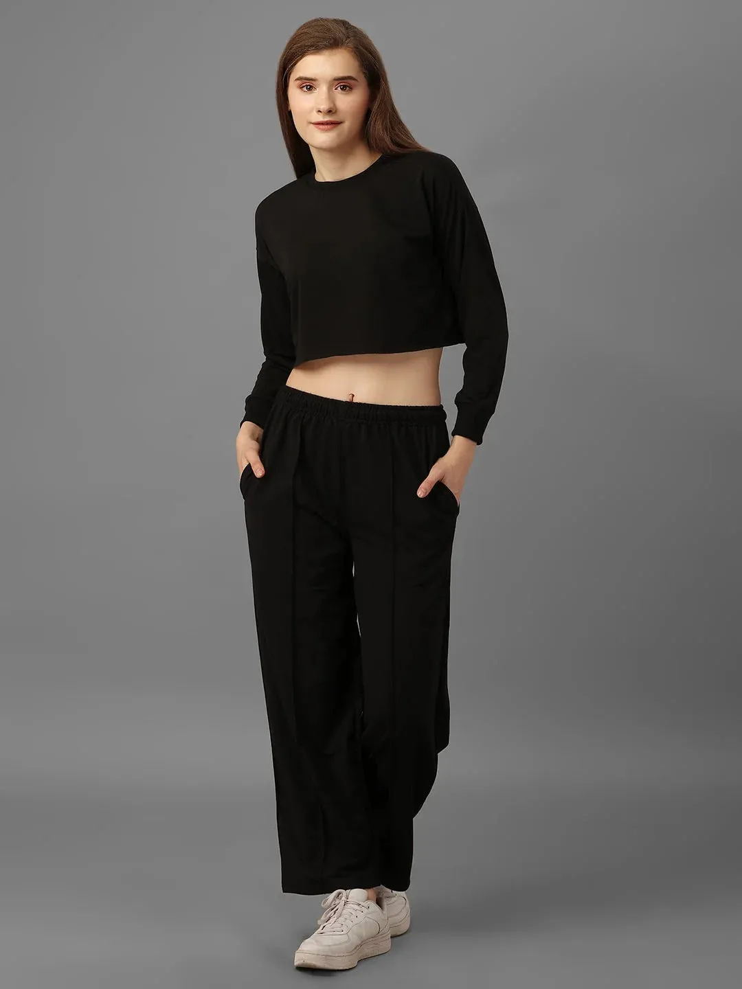 SXV Solid black Pull-On Trousers