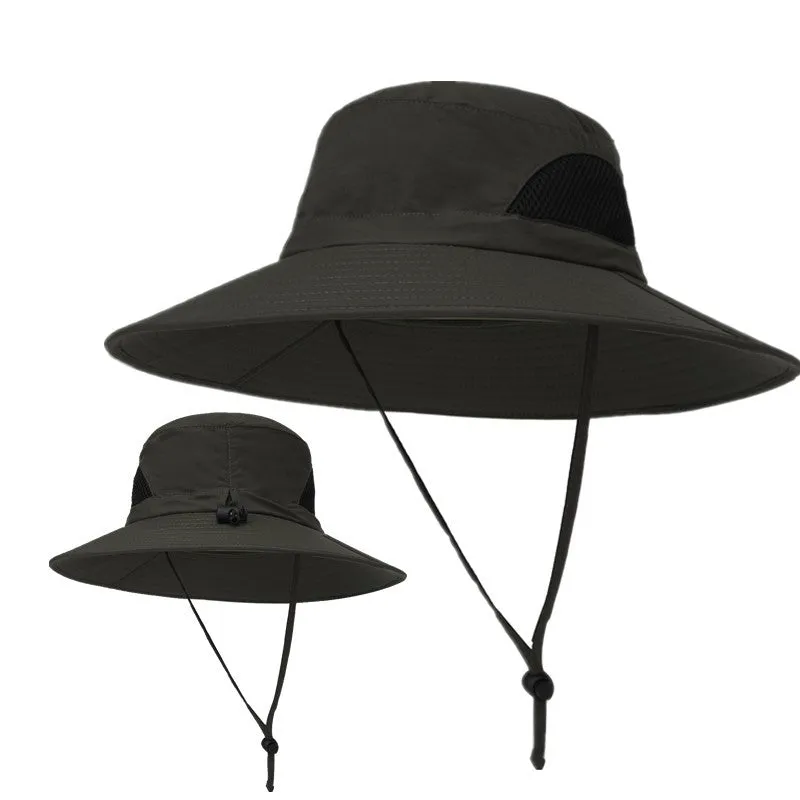 UV Protection-Foldable Mesh Waterproof Wide Brim Sun Hat