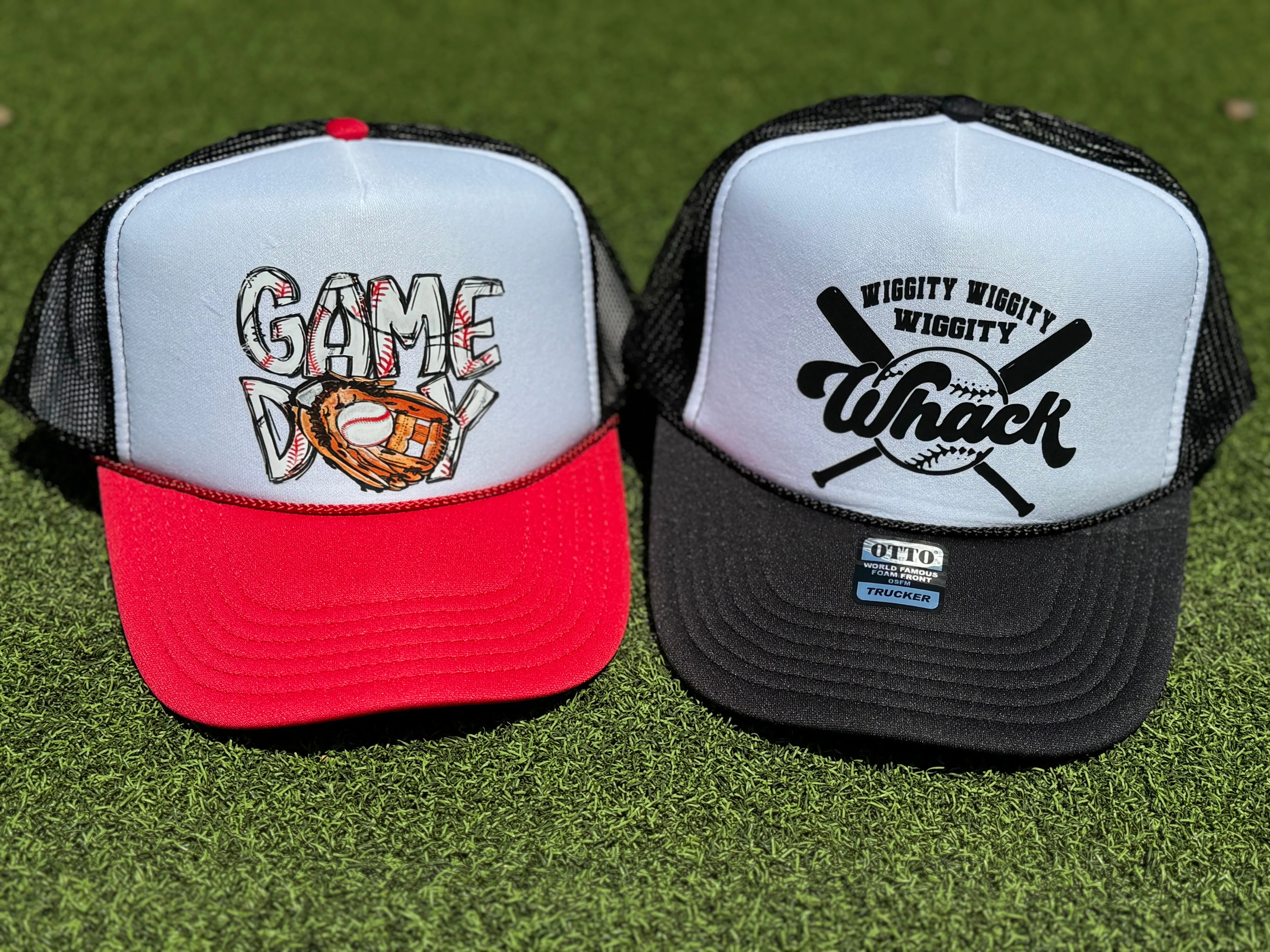 Wiggity Wiggity Whack Trucker Caps